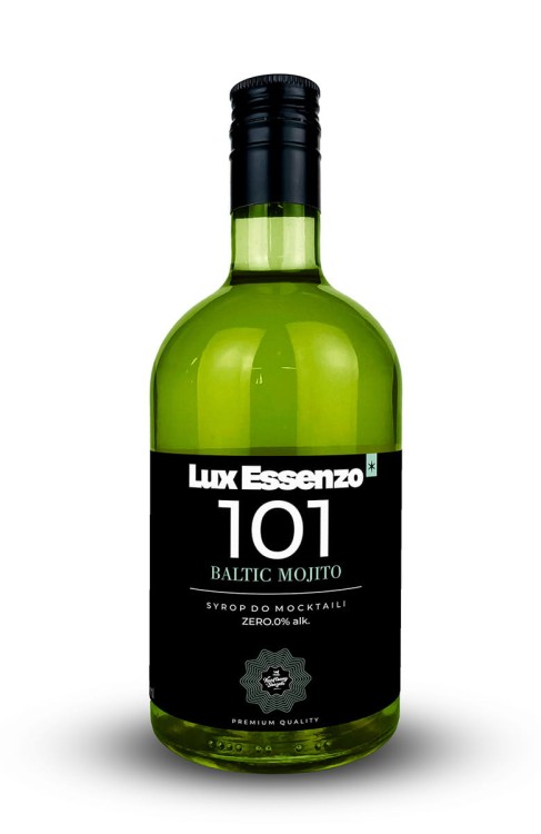 Orzeźwiający syrop Lux Essenzo - 101 Baltic Mojito o smaku mięty i limonki.