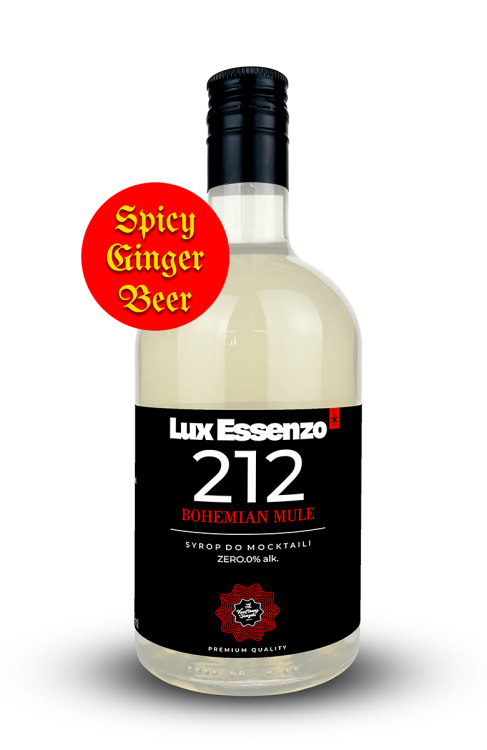 Syrop Lux Essenzo - 212 Bohemia Mule – pikantna nuta imbiru i świeżość limonki - Spicy Ginger Beer